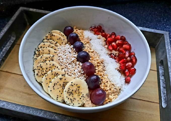 Porridge: Banane-Traube