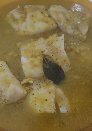 Una foto de Merluza en salsa