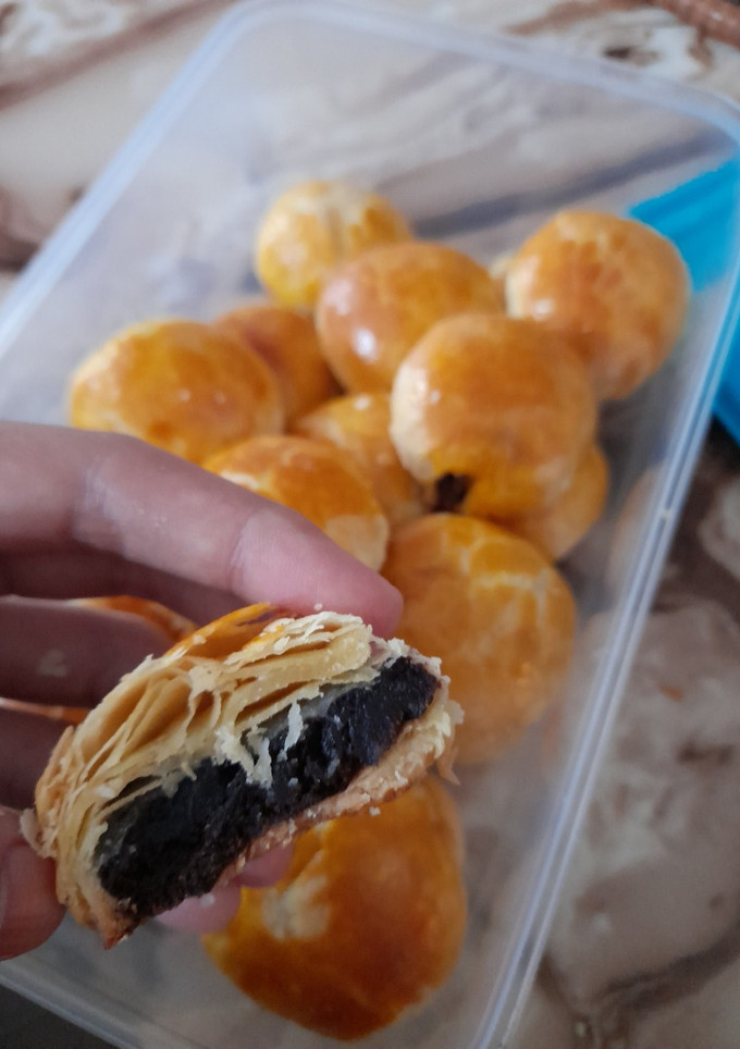 Foto resep Bakpia isi coklat dan keju  renyah dan berlapis lapis