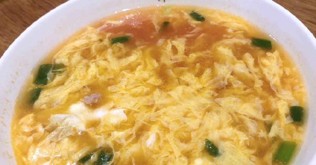 Ground Pork Egg Drop Soup Recipe by Meme - Cookpad