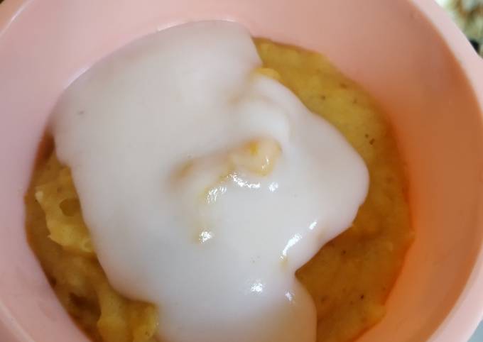 Snack MPASI 9m Bubur jagung manis saus santan