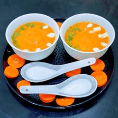 A picture of Homemade Carrot Ginger Soup.