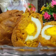 A picture of Anda pakora(Anda bhajia).