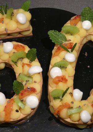 Une photo de Number cake - 50 ans