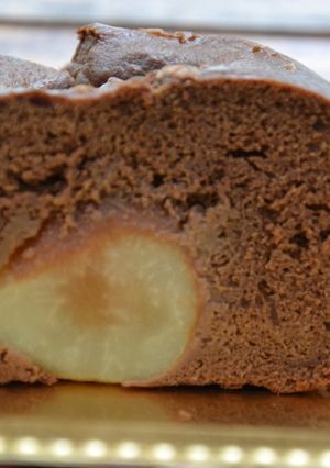 Une photo de Cake poire chocolat