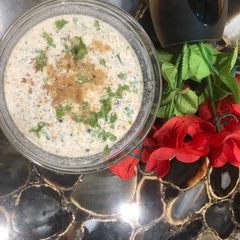 A picture of Sabudana Raita.