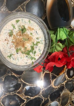 A picture of Sabudana Raita.