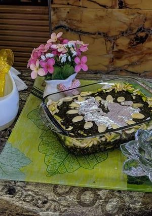 A picture of Palak halwa.