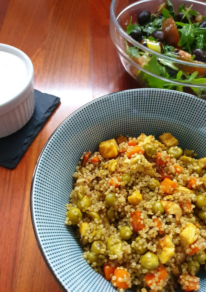 Una foto de Quinoa tres delicias con Lékué