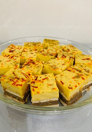 صورة لوصفة مربعات البسكوت بالألبا😋