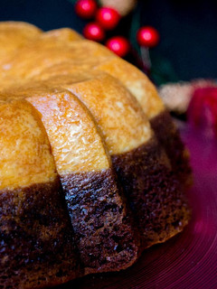 Una foto de Chocoflan