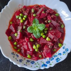 A picture of Beetroot Tomato Curry.