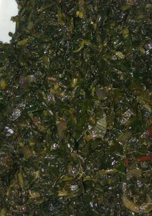 A picture of Kienyeji greens.
