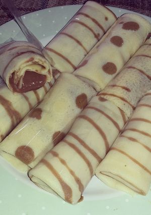 Foto resep dadar gulung vla coklat