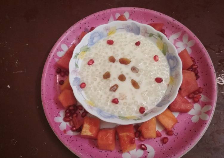 Sabbakki payasa (Sabudana kheer)