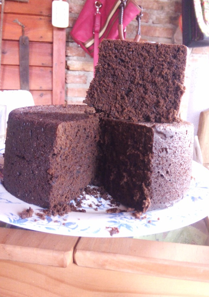 Una foto de Torta con harina de algarroba en microondas