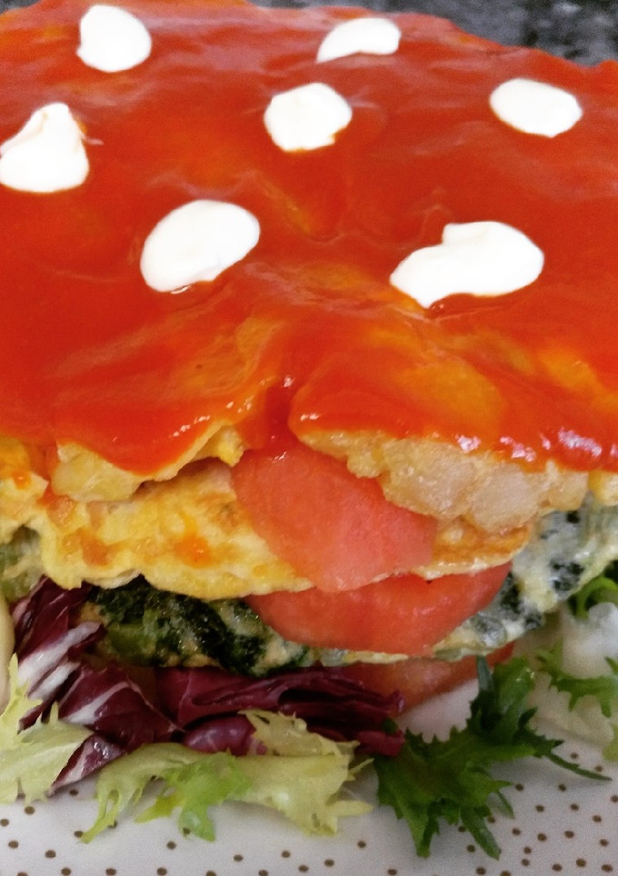 Una foto de Pastel de tortillas