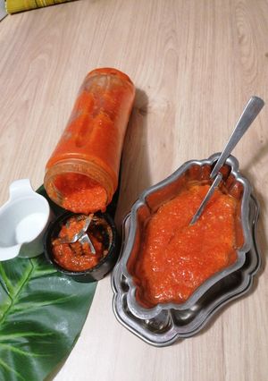 Une photo de Purée de piment Douala (Cameroun)