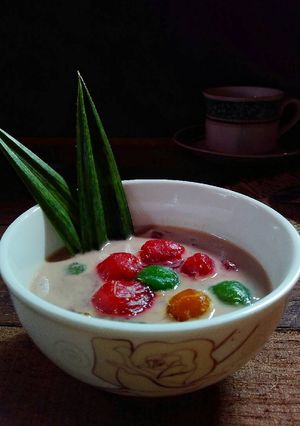Foto resep Candil / kolak biji salak ubi rainbow