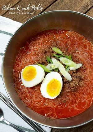 Foto resep Bihun Kuah Daging Pedas