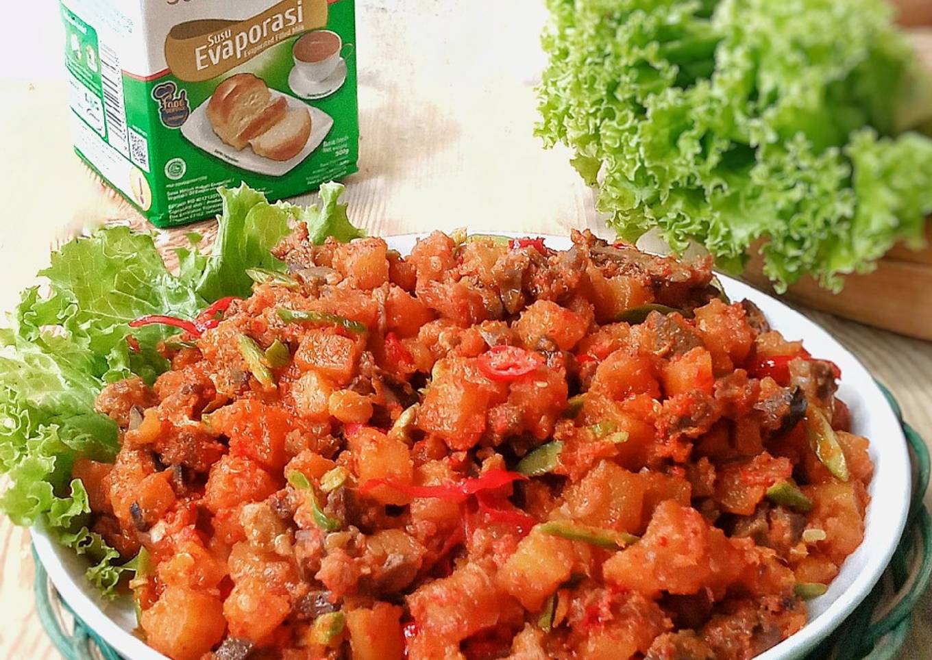 Sambal goreng kentang hati ampela