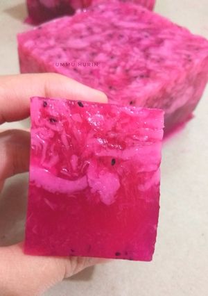 Foto resep Puding buah naga