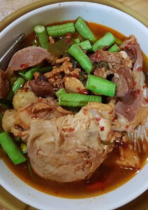 รูปของ ขนมจีนแกงป่ากองทัพไก่