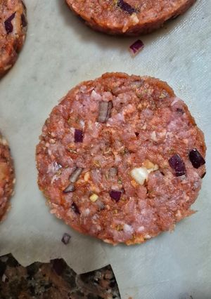 Una foto de Hamburguesa casera de cerdo
