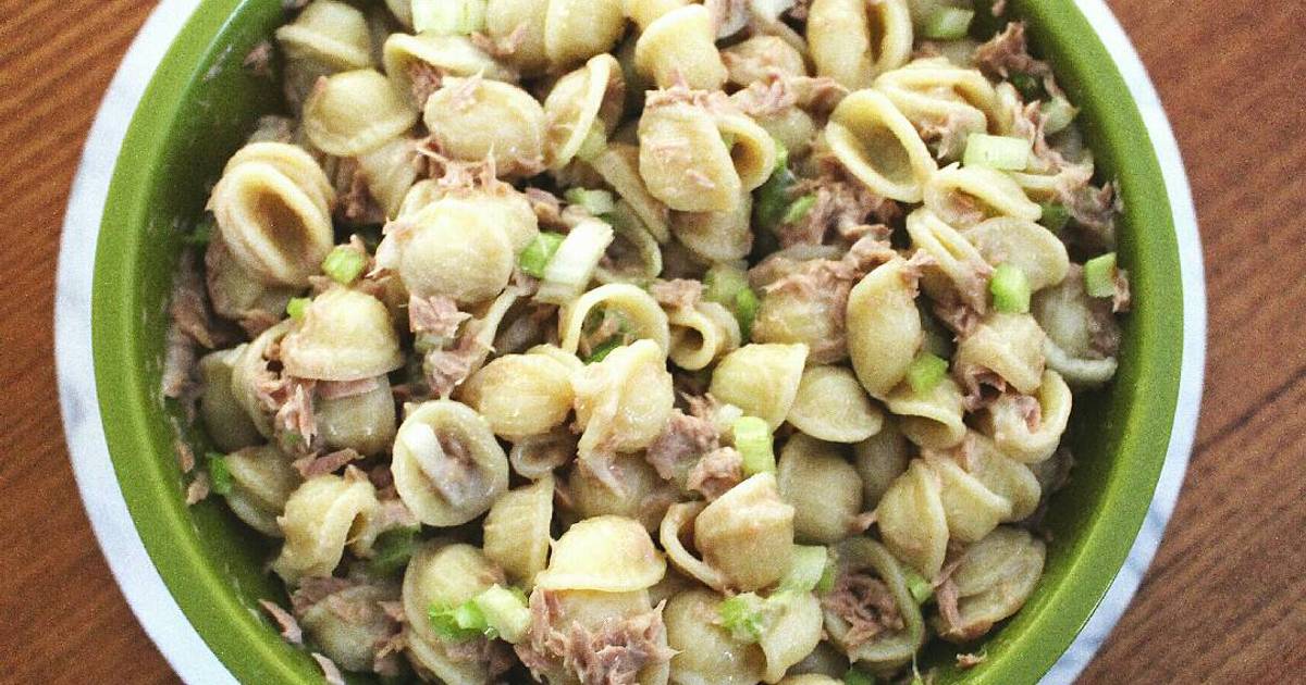 Easy Creamy Tuna Pasta Salad Recipe By Rie Cookpad