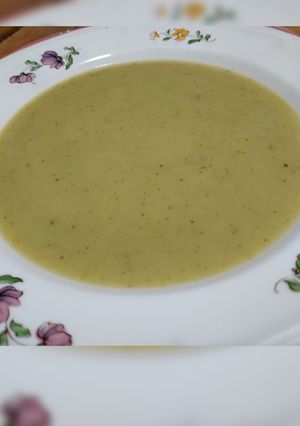 Una foto de Crema de calabacín
