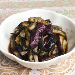 Eggplants with ginger sauce A picture of Eggplants with ginger sauce.