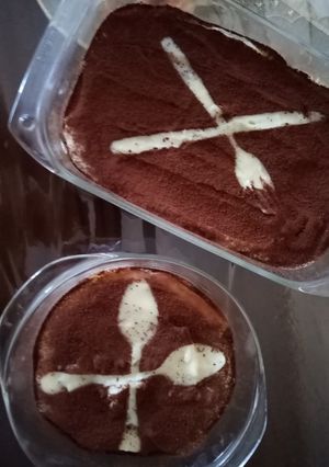 عکسی از دستور تیرامیسو با بیسکویت پتی بور 🍮🍮🍮🍮