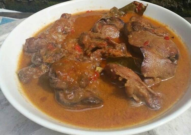 Langkah meracik Ati ampela pedas manis yang enak