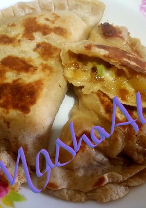 A picture of Home made pan cooked pastries.