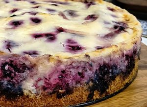 Una foto de Kuchen de moras
