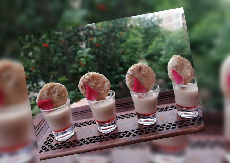 Beetroot Thandai Rasmalai shots