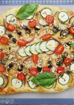 Une photo de Pizza healthy sans repos (alternative vegan)