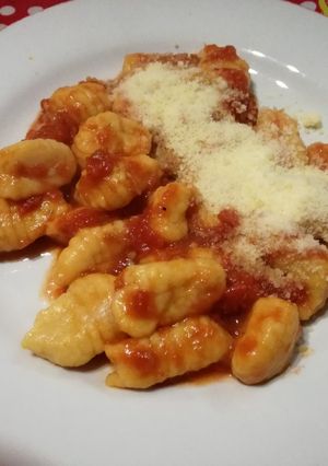 Una foto de Ñoquis de Calabaza (Receta Vegetariana)