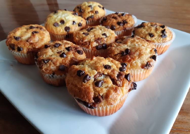 Muffins au pépite 3 chocolats 🧁🍫