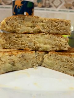 Una foto de Tortilla de plátano y avena