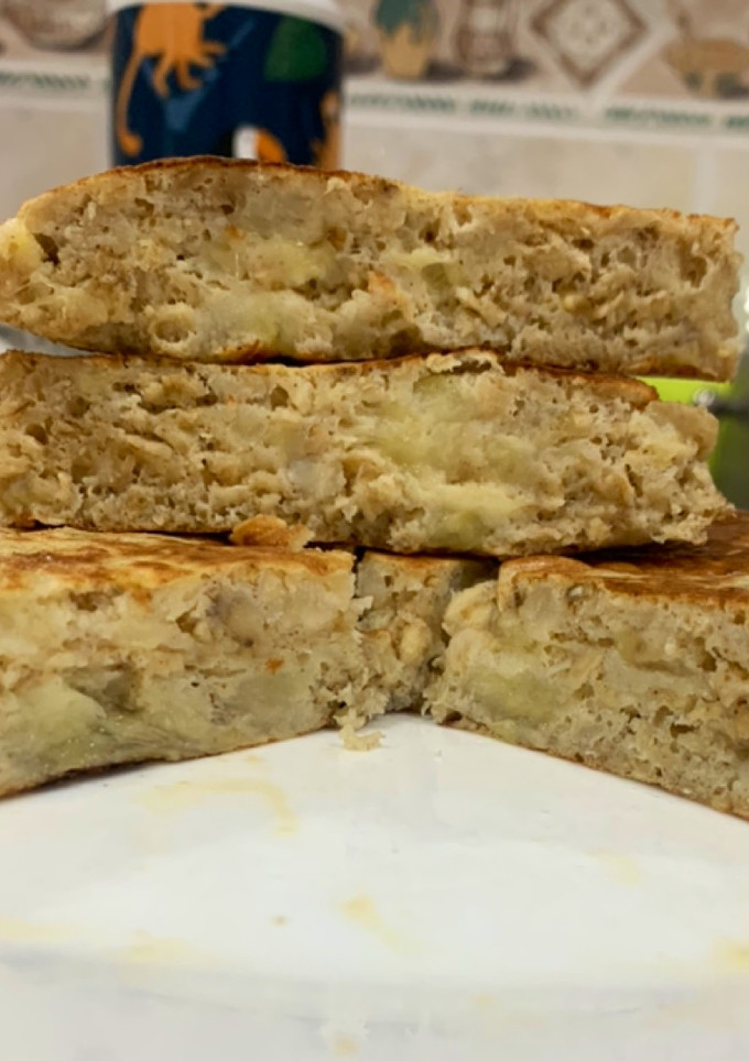 Una foto de Tortilla de plátano y avena