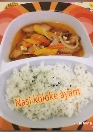 Foto resep Nasi koloke ayam (bekal TK)