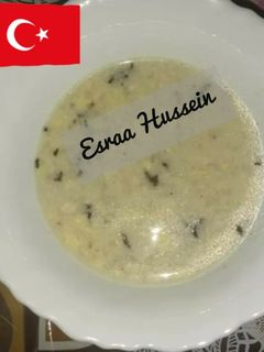 صورة لوصفة شوربة الزبادي التركية