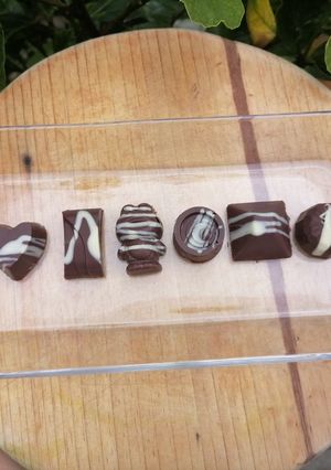 Una foto de Bombones con relleno de café