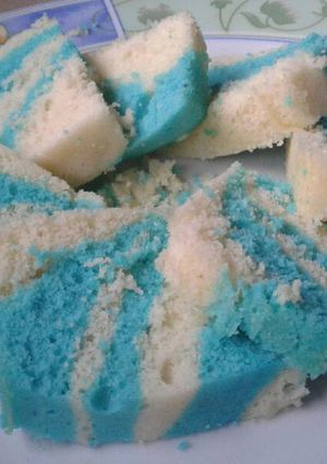 Foto resep Zebra cake kukus simple