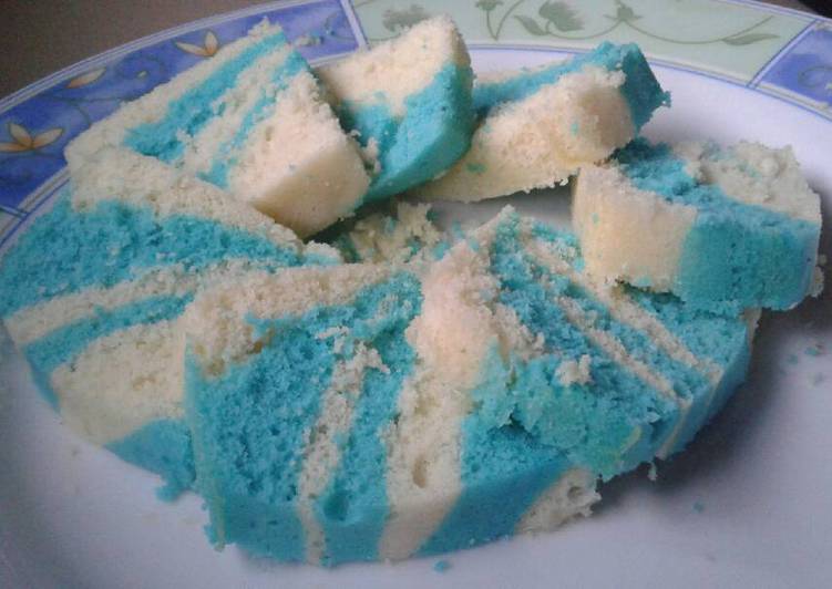 Zebra cake kukus simple