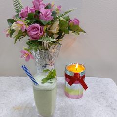 Cumin mint lassi A picture of Cumin mint lassi.
