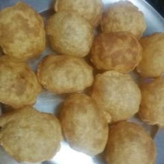 Homemade golgappe A picture of Homemade golgappe.