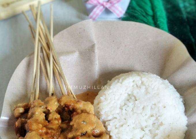 Bagaimana Membuat Sate Sapi Saus Kacang, Enak Banget