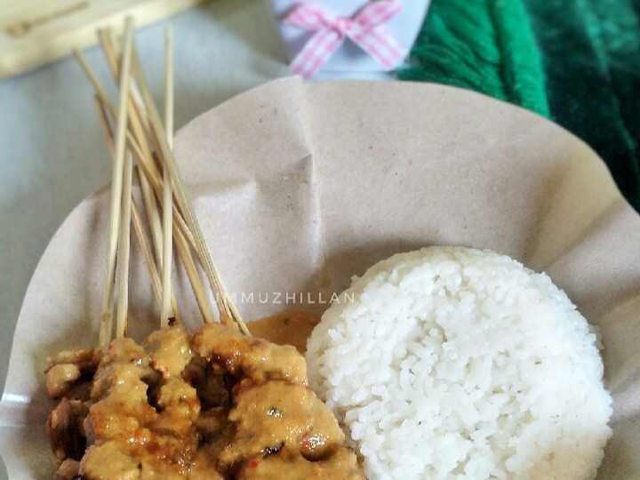 Bagaimana Membuat Sate Sapi Saus Kacang, Enak Banget